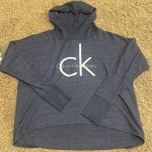 Navy blue Calvin Klein hooded long sleeve